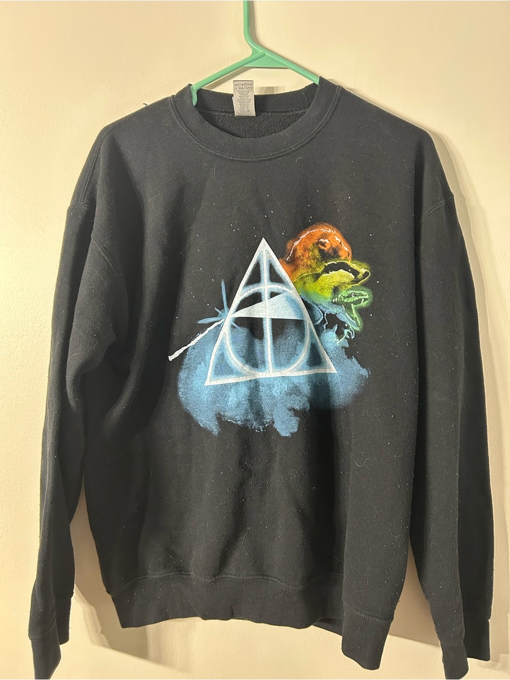 Black Hogwarts & Hallows Crewneck Sweatshirt